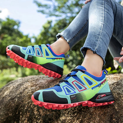 Men Waterproof Hiking Shoes Wear-Resistant Outdoor Shoes Leather Hiking Hunting Tactical Sports Shoes Men