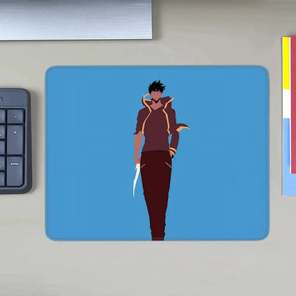 Oblíbená herní podložka pod myš s motivem komiksu Solo Leveling, XS malá podložka pod myš pro PC hráče, dekorace na stůl, kancelářská podložka pod myš, deskmat, kobereček