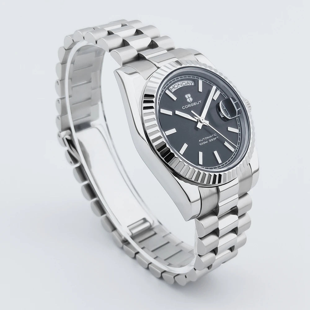 Reloj de lujo Corgeut de 36MM para hombre ST1644, reloj de pulsera mecánico automático con cristal de zafiro, relógio masculino 10BAR, para natación y vestir