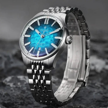 CADISEN 2026 Automatic Mechanical Men's Watch Blue Dial Business Casual 10ATM Waterproof Japan MIYOTA 8215 Movement Wristwatch