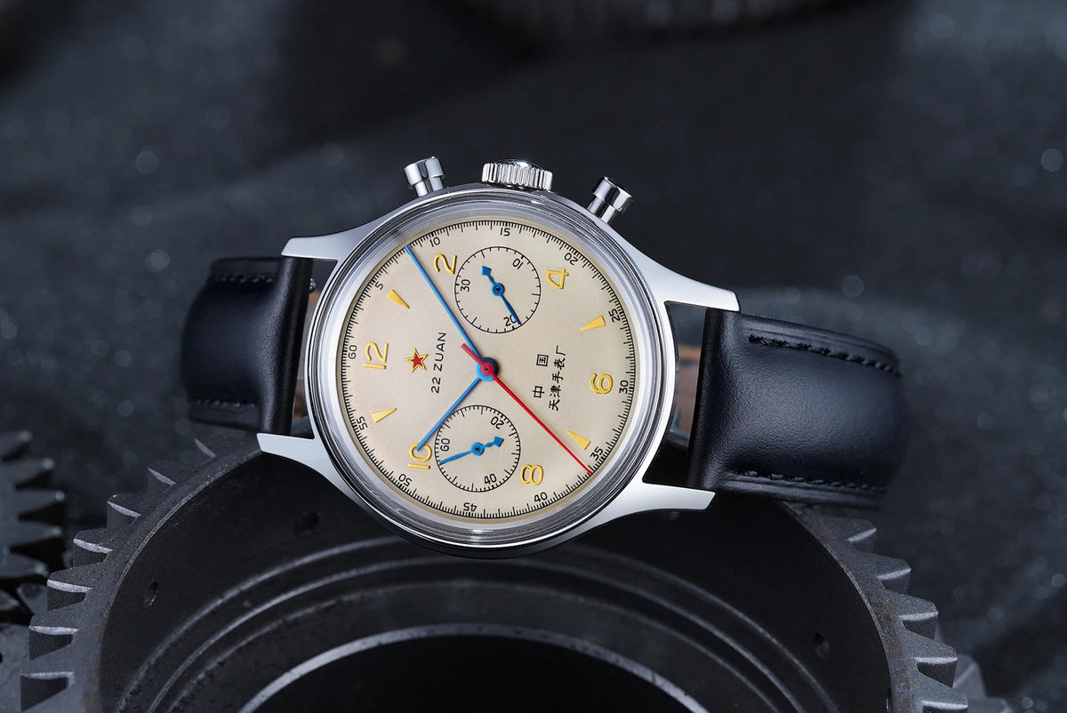 Seagull 1963 International Edition Men's Mechanical Watch Pilot Clock ST1901 Retro Chronograph Wristwatch Air Force Aviation New