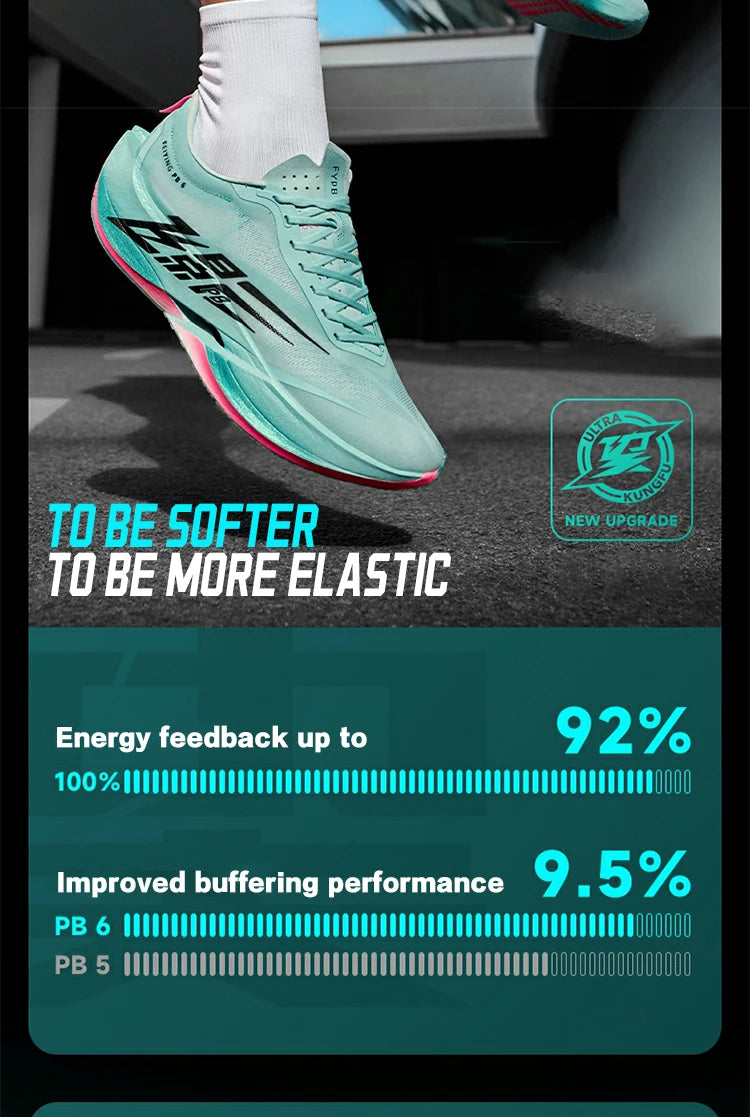 QIAODAN Feiying PB6.0 Men's 2026 Marathon Racing Sports Shoes New Suspended Full Palm Carbon Plate Running Sneakers QDB023261299