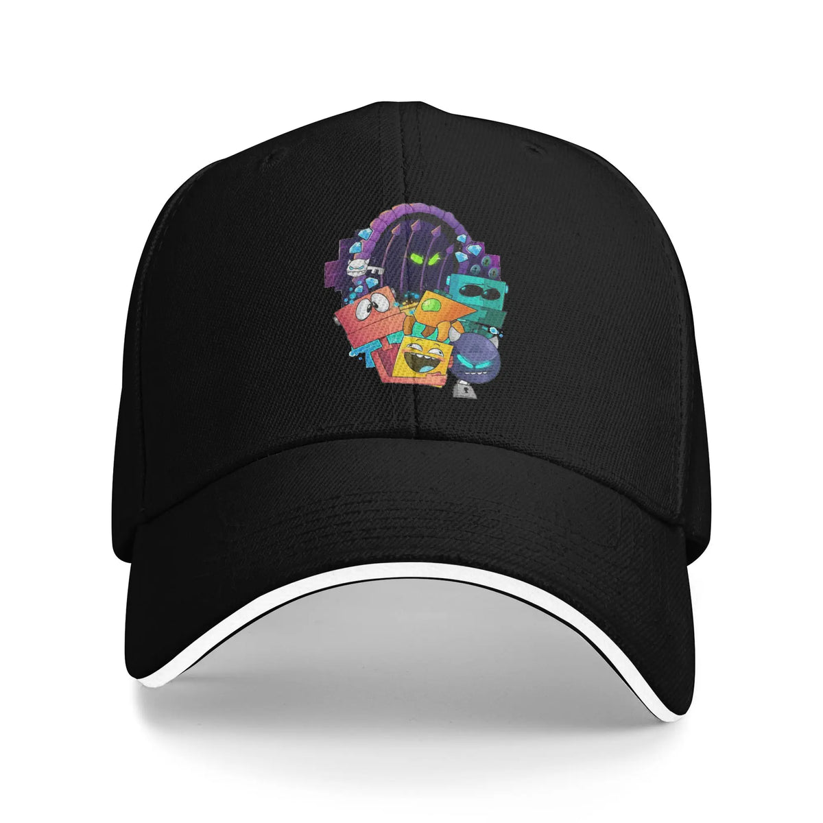 Geometry Game Dash Baseball Cap Casual Unblocked Level Sandwich Hat for Men Women Breathable Headwear Activities