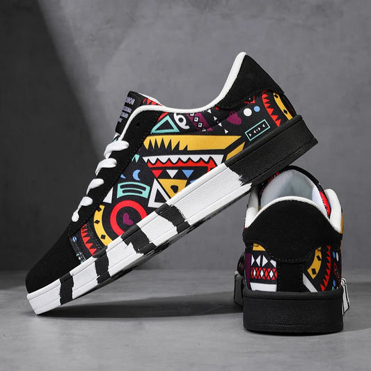 YRZL skateboard shoes for men, canvas sneakers, casual breathable walking shoes, lightweight flat shoes, street trend sport shoe