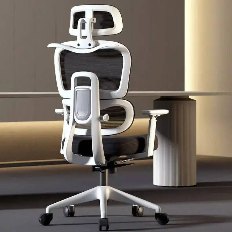 Ergonomic Office Chair with Adjustable Back Support, Mesh Computer Gaming Chair, Lumbar Support Office Chair, Swivel Rolling Desk Chair for Home & Office