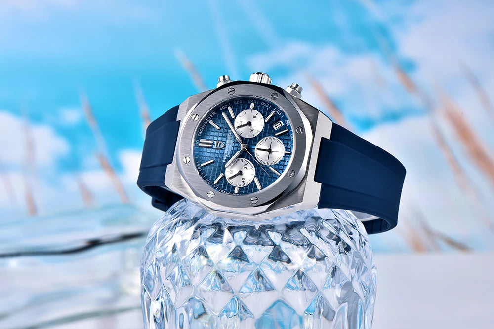 PAGANI DESIGN 2026 New VK63 Men's Business Quartz Watch Sapphire Stainless Steel 20Bar Waterproof Sports Chronometer Code Watch
