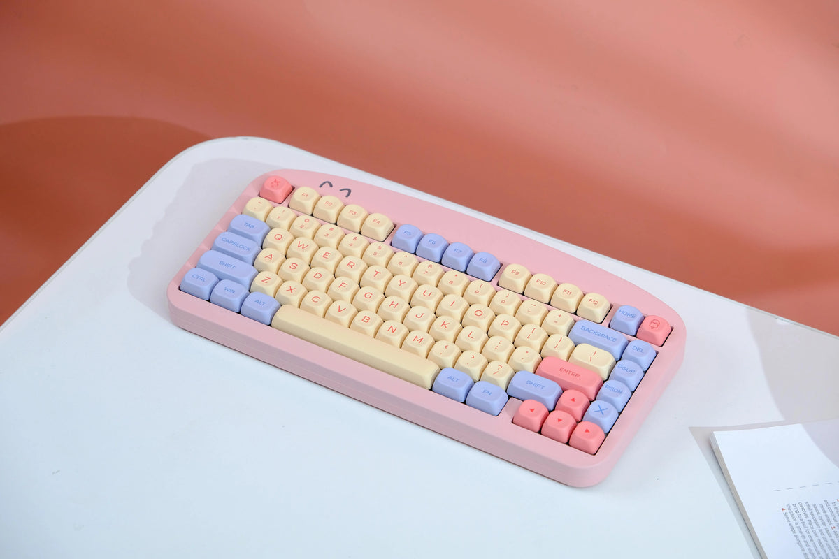 141 keys Marshmallow KOA Keycap PBT DYE Sublimation MOA Keycaps ISO 7U Japanese Korean Russian Key Caps For Mechanical Keyboard
