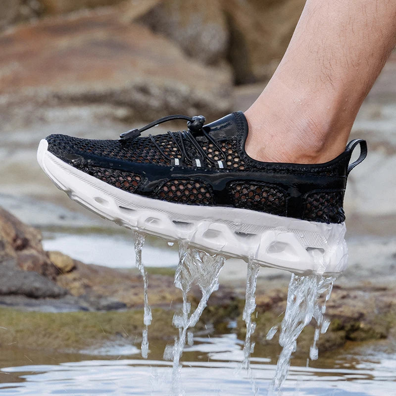 2026 Men Women Quick-Dry Wading Shoes Water Breathable AquaIn Upstream Antiskid Outdoor Sports Wearproof Beach Sneakers 39-46