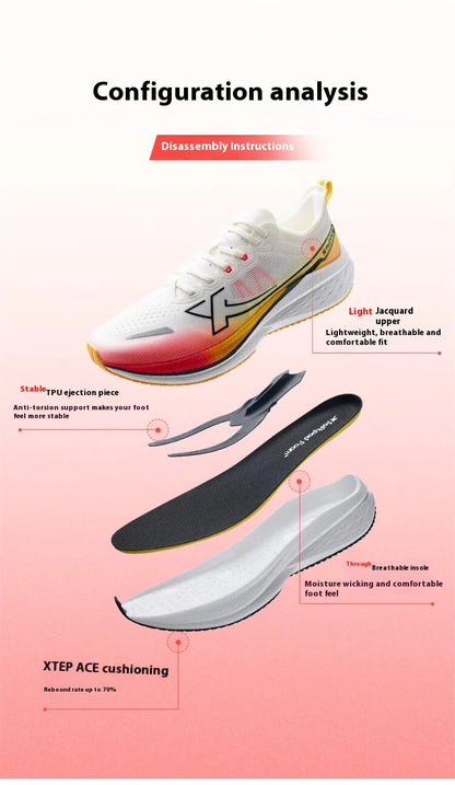 Xtep Five Speed 2.0 running shoes for men, autumn comfortable sports shoes, jogging cushioning sneakers 876319110001