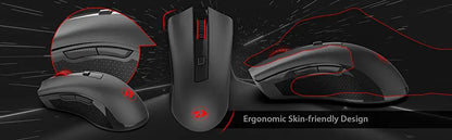 Redragon M652 Wireless Gaming Mouse, 2.4GHz Optical Wireless Mouse with USB Receiver, 5 Adjustable DPI Levels, Ergonomic Wireless Mouse for Gaming & Office