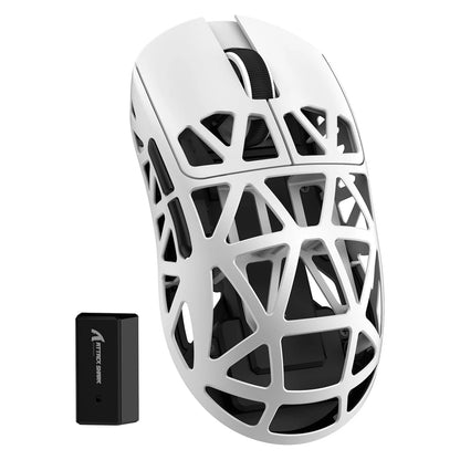ATTACK SHARK R2 Tri-Mode Wireless Gaming Mouse, Ultra-Light Magnesium Alloy, PAW3950 Optical Sensor, 42000 DPI, 8000Hz Polling Rate, Programmable Gaming Mouse