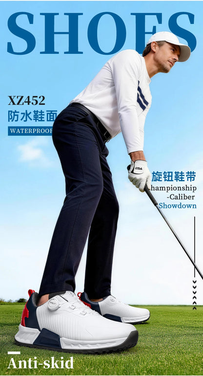 PGM golf shoes men's cushioning rebound sneakers knob men's shoes wear-resistant TPU waterproof shoes
