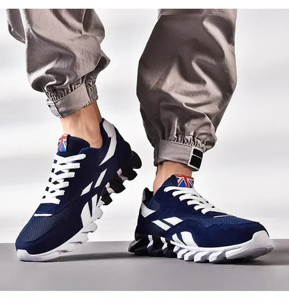 Brand Trend Size 46 47 48 Men's Wear-resistant Cushioning Thick-soled Fitness Sneakers Outdoor Breathable Running Shoes for Men