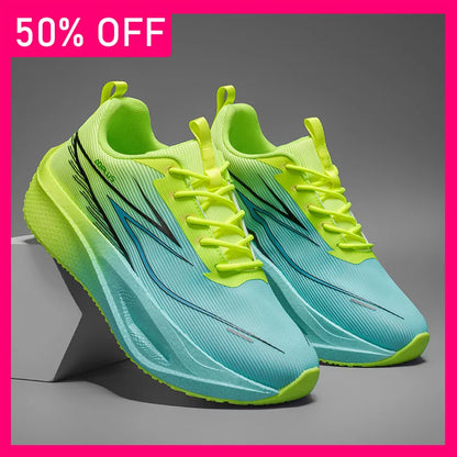 Unisex Sports Shoes Trendy Mesh Breathable Professional Running Shoes Outdoor Fitness Comfortable Lace Up Sports Shoes for Men