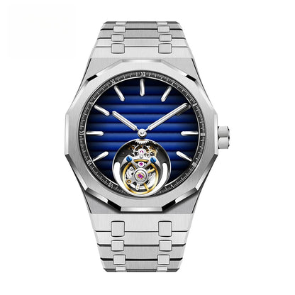 Raymondoya Men Flying Tourbillon Movement Mechanical Automatic Luxury Watches Wristwatches Skeleton Watch Brand For Man Sapphire