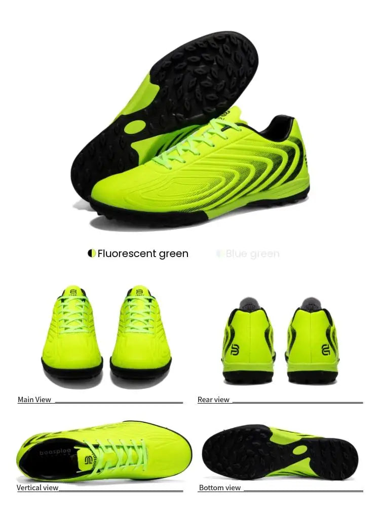 Baasploa Men Soccer Shoes Comfort Brand Lightweight Turf Training Professional Football Shoes Male Soft Sneakers Non-Slip