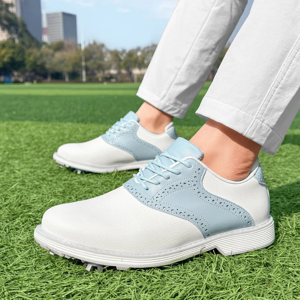 Ladies' Professional Golf Shoes, Fashionable Casual Walking Shoes, Outdoor Fitness Non Slip Comfortable Golf Sports Shoes