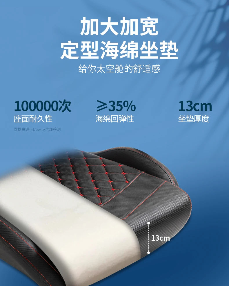 Ergonomic High Back Office Chair with Lumbar Support, Adjustable Reclining Swivel Computer Desk Chair for Home Office, Study & Bedroom