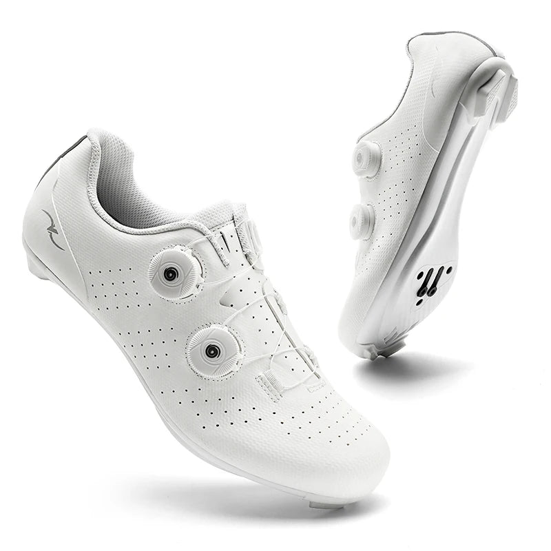 Competition Cycling Sports Shoes Road Bicycle Shoes Unisex Breathable Sports Cycling Shoes Self-locking Racing Bicycle Shoes