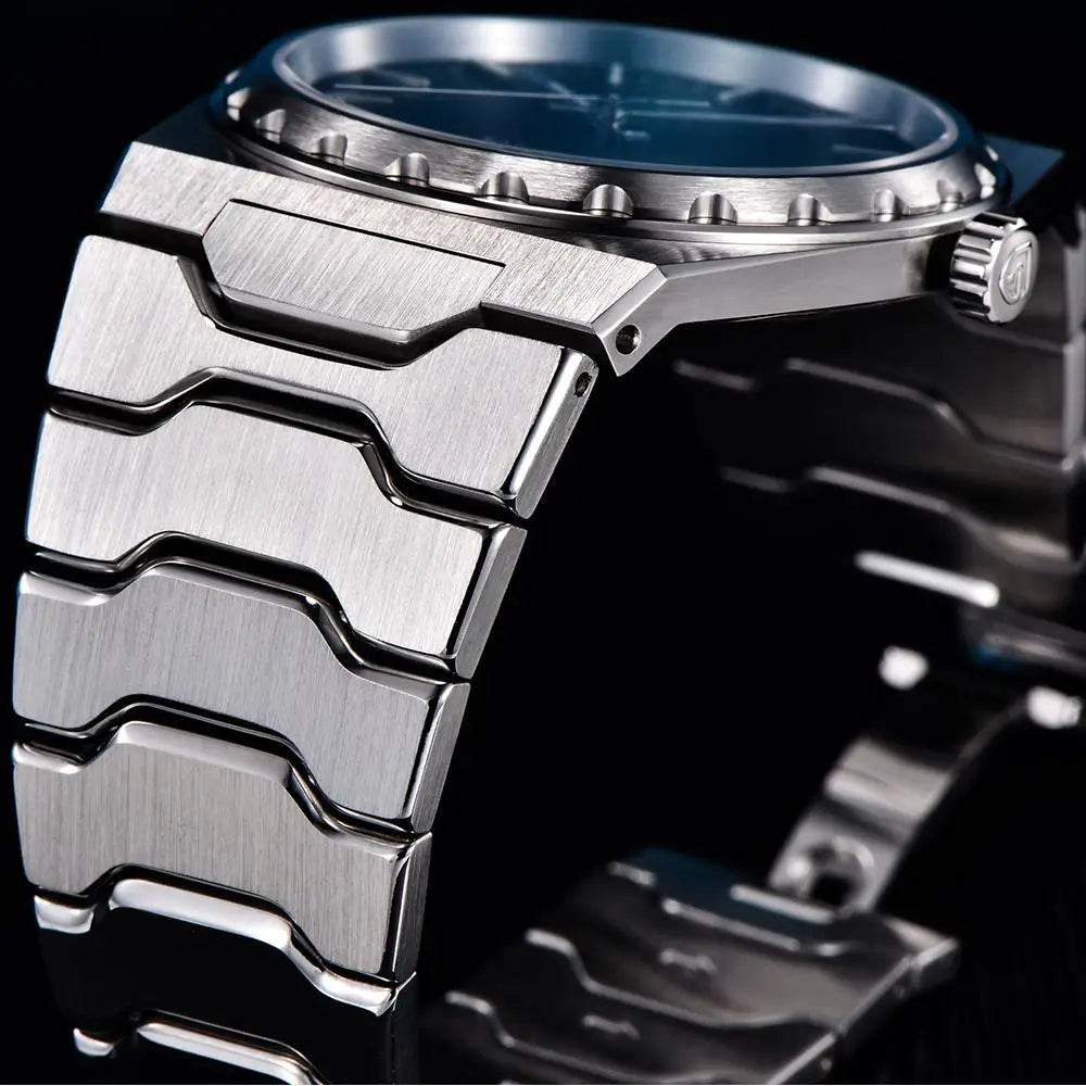 PAGANI DESIGN Men's Quartz Watches Ultra-Thin 7mm Series 37mm Sapphire Stainless Steel Waterproof Watches for Man TMI VJ21