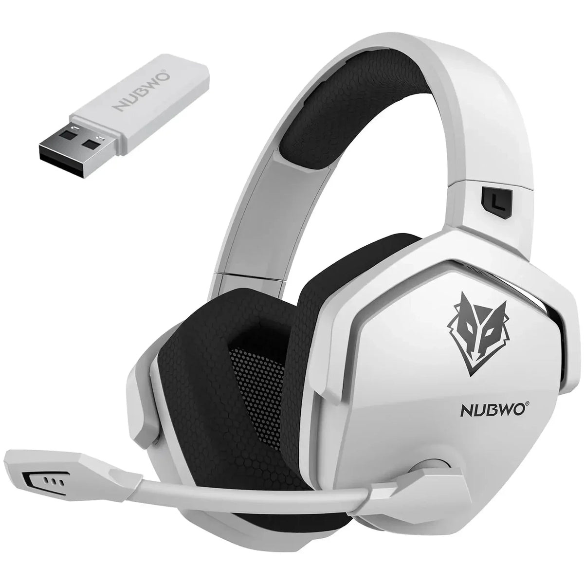 NUBWO G06 Pro Wireless Gaming Headset with Charging Station, Bluetooth 5.3 Gaming Headphones for PS5, PS4 & PC, ENC Microphone, 120-Hour Battery Life
