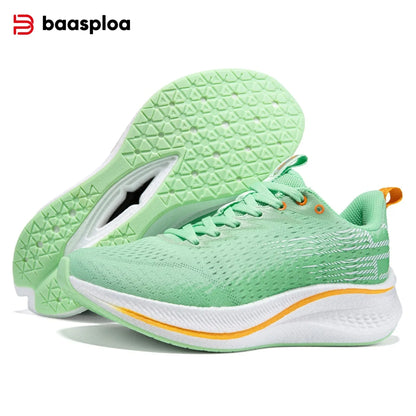 Baasploa Women Carbon Plate Running Shoes Outdoor Professional Cushioning Jogging Sneakers Female Casual Breathable Sports Shoes