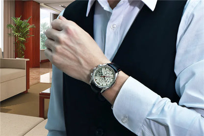 PAGANI DESIGN Chronograph Stop Watch for Men Quartz Multi-function Military Pilot Relógios Masculino Reloj Hombre Montre Homme