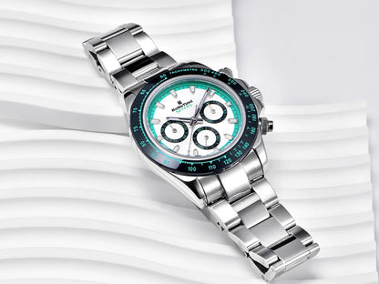 RollsTimi Men's Watches Top Luxury Sapphire Men's Mechanical Watches Calendar Week stainless steel waterproof relógios masculino