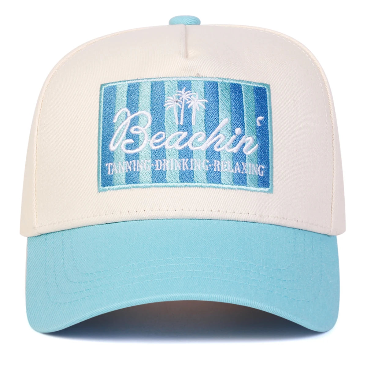 Unisex BEACHIN Letter Embroidery Baseball Caps Spring Autumn Outdoor Adjustable Casual Hats Sunscreen Hat Sports Cap