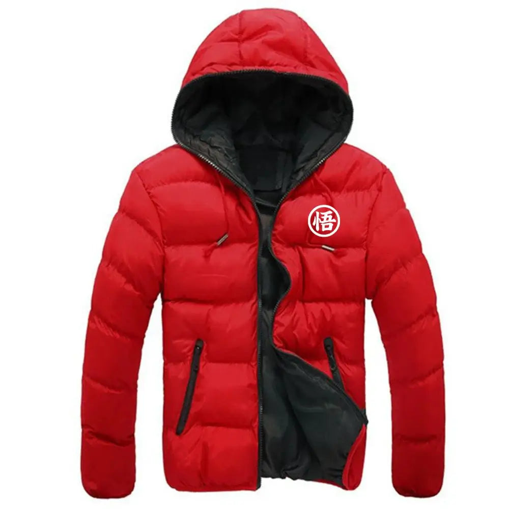 2026 Dragon Ball GOKU Anime Print Autumn And Winter Men's New Six-color Cotton-padded Warm Zipper Jackets Casual Fashion Coats, Produit gaming premium Fraquane, équipement gamer
