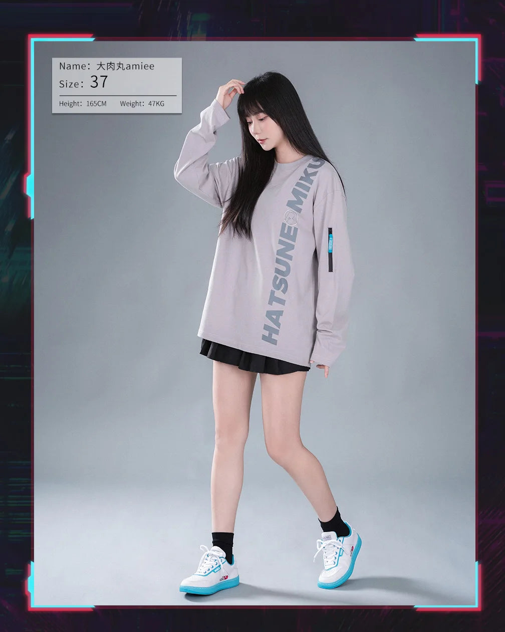 Moeyu Hatsune Miku Shoes for Women Men Vocaloid Cosplay Anime Man Sneakers Tennis Lace Up Sport Athletic Running Casual Shoes