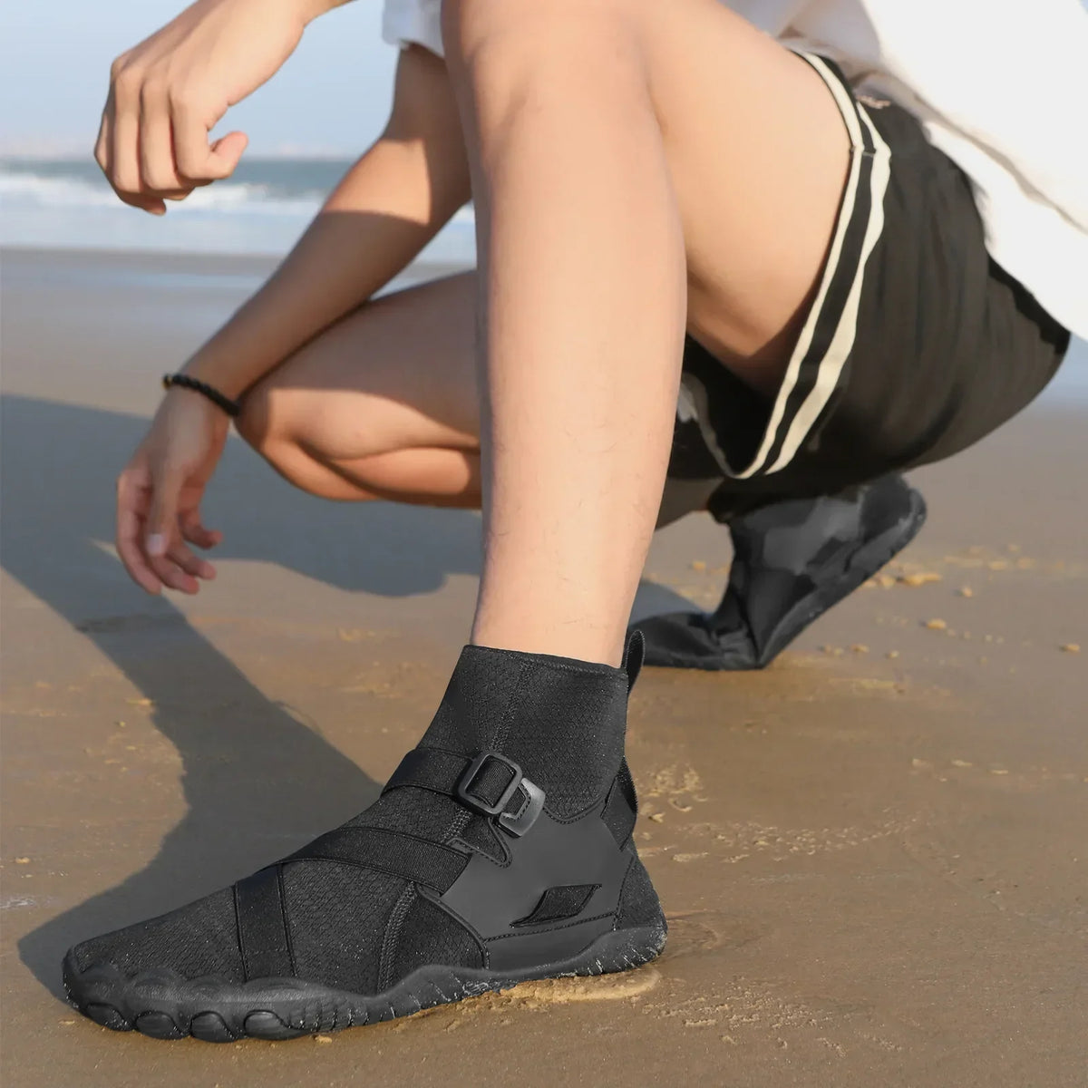 Outdoorové sportovní brodicí tenisky na turistiku, unisex plavecké boty do vody, vysoké barefoot aqua boty na pláž, fitness, potápění a surfování, sandály