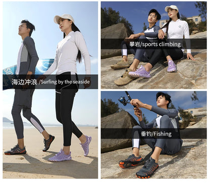 Unisex Water Shoes Quick Dry Aqua Shoes Anti-slip Barefoot Beach Sneakers for Men Women Swimming Surfing Wading Outdoor Sports