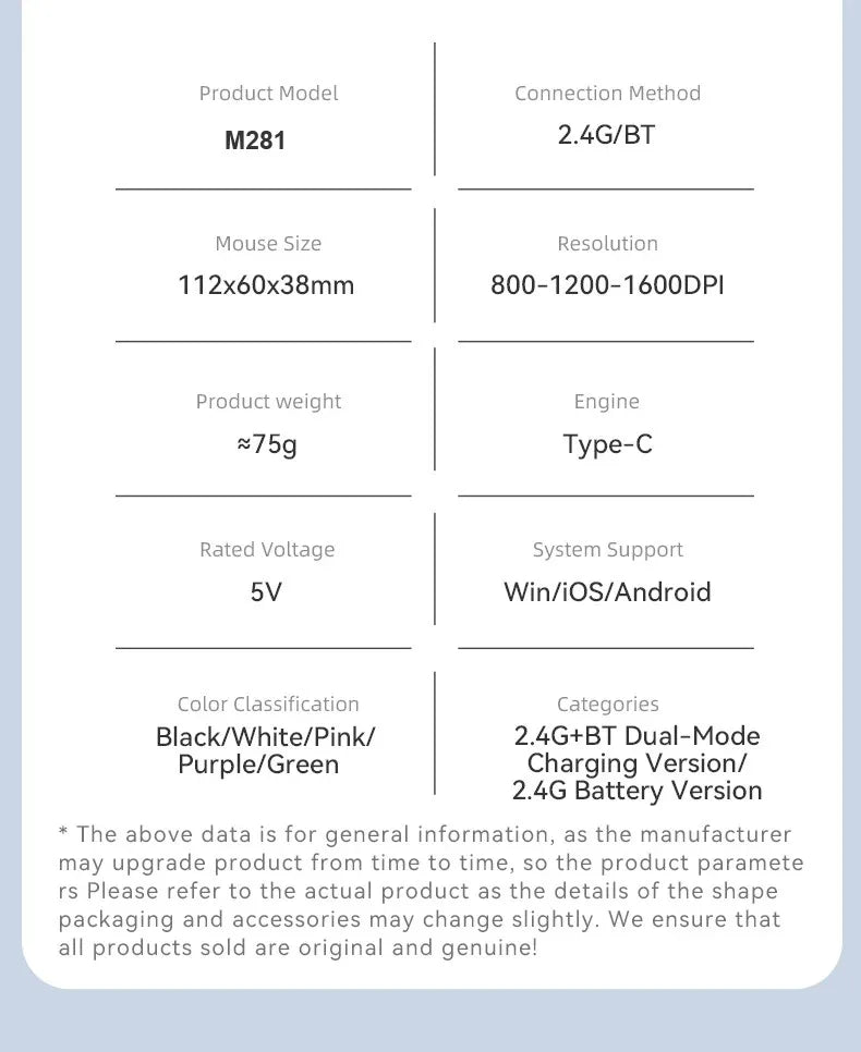 Bluetooth 5.4 Wireless Mouse Dual Mode Rechargeable Silent Gaming Mouse, 2.4G Bluetooth Wireless Mouse for PC, Laptop, MacBook & Desktop