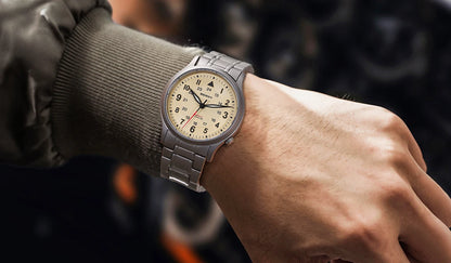 BERNY Titanium Watches for Men Classic Mens Field Watch Easy Read Outdoor Quartz Wristwatch Super Luminous Sapphire 5ATM