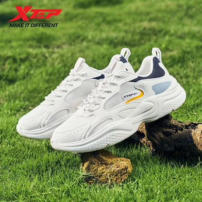 Xtep Casual Shoes For Men Summer New Mesh Breathable Thick Sole Heightened Lightweight Youth Fashion Sports Shoes 875319320001