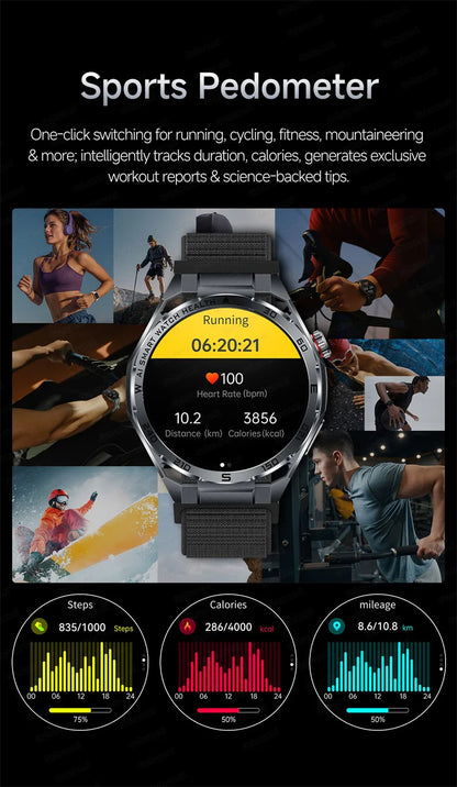Smart Watch Men High-end Health Blood pressureblood oxygen lipids Uric acid Sapphire Smart watches Ai GPT Custom dial ECG 2026