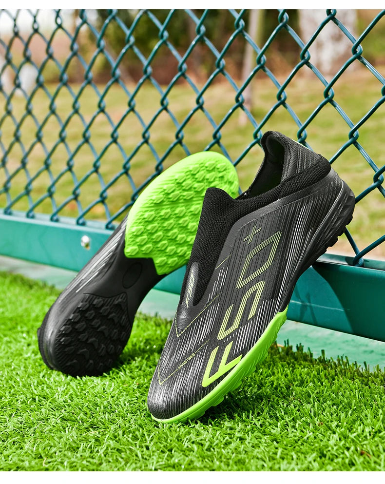 New Men's Football Boots Turf Comfortable Ultralight Soccer Shoes Non Slip Sport Fg Grass Cleats Futsal Indoor Adult Non-Slip