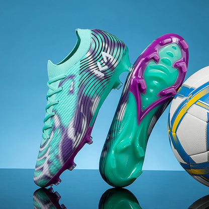 New Men Soccer Shoes Match Outdoor Sneakers Grass Cleats Hot-selling Football Boots Non-Slip Boys High-quality High-top Light