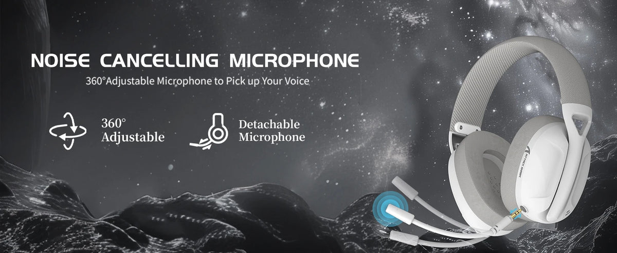 ATTACK SHARK L80PRO Wireless Gaming Headset Tri-Mode Bluetooth Gaming Headphones with Dual Microphone, Low Latency, Premium Gaming Audio