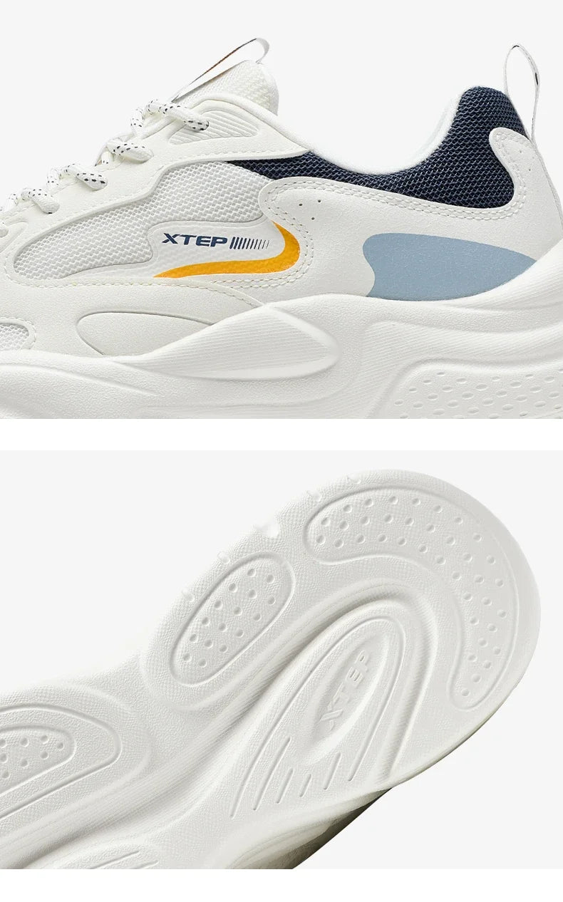 Xtep Casual Shoes For Men Summer New Mesh Breathable Thick Sole Heightened Lightweight Youth Fashion Sports Shoes 875319320001