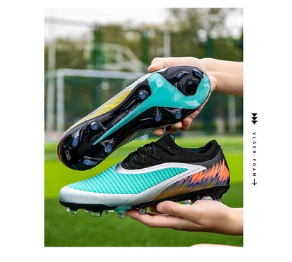 New Men Football Boots Shoes Soccer Match Training Soccer Shoes Non-Slip Cleats Long Spikes FG Ultralight Outdoor Drop Shipping
