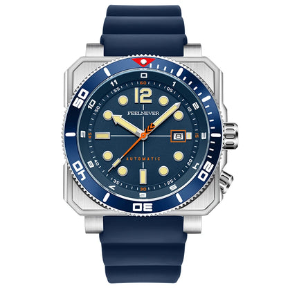 FeelNever 8215 Movement Automatic Dive Watch for Men Super Luminous 316 Steel Wristwatch Sapphire Sports Mechanical Male Watches