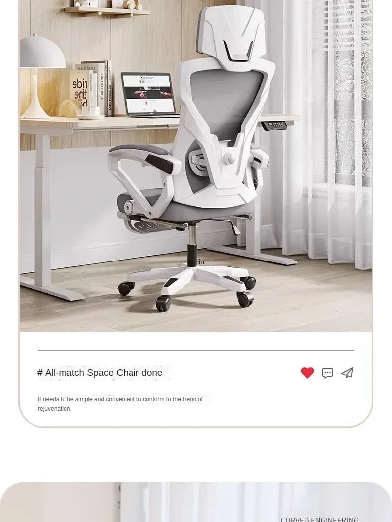 Ergonomic Computer Office Chair with Adjustable Height, Rotating Swivel Design, Comfortable Reclining Boss Chair for Home Office, Study & Gaming