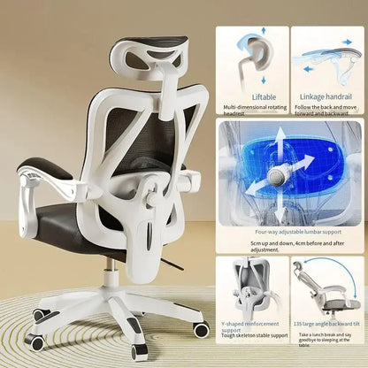 UVR Ergonomic Gaming Computer Chair Breathable Mesh Office Chair with Adjustable Armrest, Swivel Executive Desk Chair for Home Office & Work