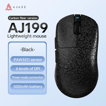 AJAZZ AJ199 Wireless Gaming Mouse, PAW3311 24000 DPI Bluetooth, Wired & Wireless Lightweight Gaming Mouse for PC, Laptop & Esports