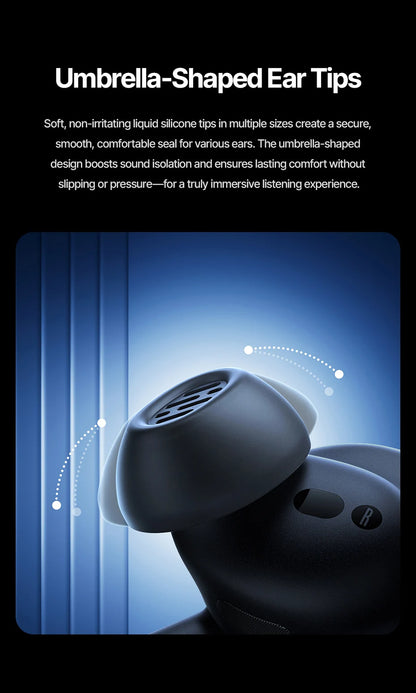 Baseus Inspire XP1 Wireless Bluetooth 6.1 ANC Earbuds – -50dB Adaptive Noise Cancelling, Dolby Audio, 6 Mic ENC, Sound by Bose Premium TWS Earphones