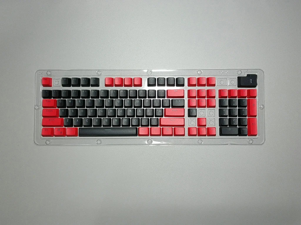 Good Pbt Oem Keycaps 61/87/104keys Custom RGB Player Backlit Double Shot Keycaps Gaming Accessories Ergonomic Teclado Pink/Black