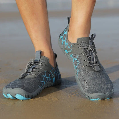 Women Men Aqua Shoes Upstream Wading Water Sneakers Quick Dry Beach Barefoot Outdoor Upstream Wading Water Sports Swimming Shoes