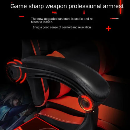 Chaise Gaming Chair Sofa with Bluetooth Speaker, Ergonomic Computer Gaming Chair, Office Chair with Adjustable Height, Reclining Gamer Chair